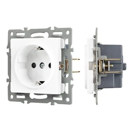 Фото #1 товара Механизм электрической розетки SCT-MEU1-PL-WH (250V, 16A) (Arlight, -)