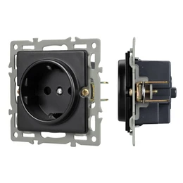 Фото #1 товара Механизм электрической розетки SCT-GP-MEU-PL-BK (250V, 16A) (Arlight, -)