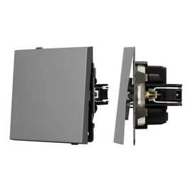 Фото #1 товара Механизм выключателя одноклавишный проходной SWT-TENDO-MKP1-PL-GR (230V, 10A) (Arlight, -)