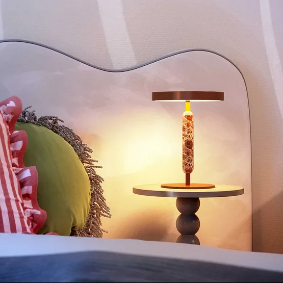 Фото #2 товара Светильник SP-ALYSS-TAB-R22.5х30-5W Warm3200-MIX (RD-BRG, 110 deg, 230V) (Arlight, IP20, Мрамор, 5 лет)