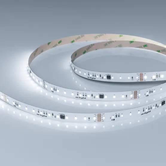 Фото #1 товара Светодиодная лента DMX-A96-12mm 24V White6000-PX12 (14 W/m, IP20, 5m) (Arlight, CRI>90)
