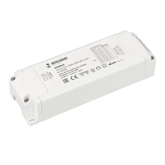 Фото товара INTELLIGENT ARLIGHT Диммер TUYA-201-30W-DIM-WF-SUF (230V, 433MHz, 500-900mA) (IARL, -)