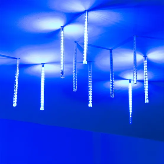 Фото #1 товара Светодиодная гирлянда ARD-ICEFALL-CLASSIC-D12-200-10PCS-CLEAR-32LED-LIVE BLUE (230V, 10.5W) (Ardecoled, IP65)