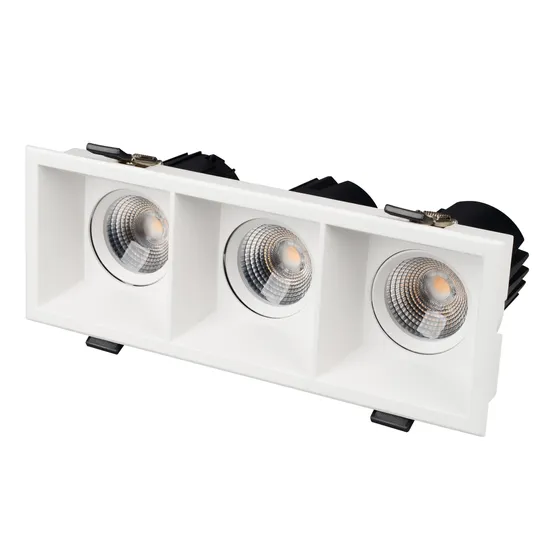 Фото #1 товара Светильник MS-FLOW-BUILT-S230x85-3x12W Warm3000 (WH, 55 deg, 230V) (Arlight, IP20 Металл, 5 лет)