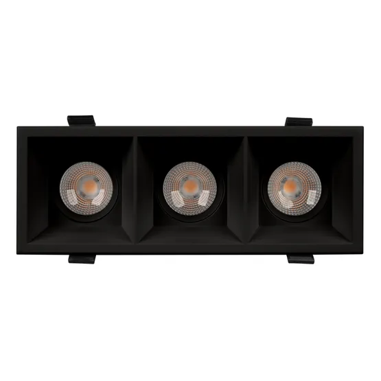 Фото #2 товара Светильник MS-FLOW-BUILT-S230x85-3x12W Warm3000 (BK, 15 deg, 230V) (Arlight, IP20 Металл, 5 лет)