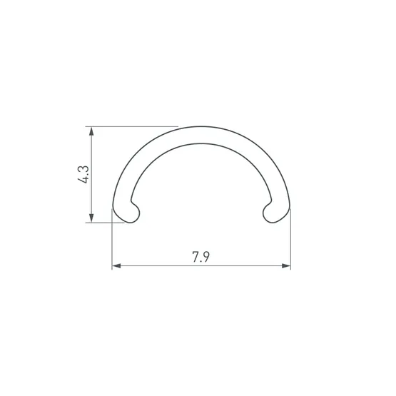 Фото #2 товара Экран ARH-ROUND-D8-2000 Round Opal (Arlight, Пластик)