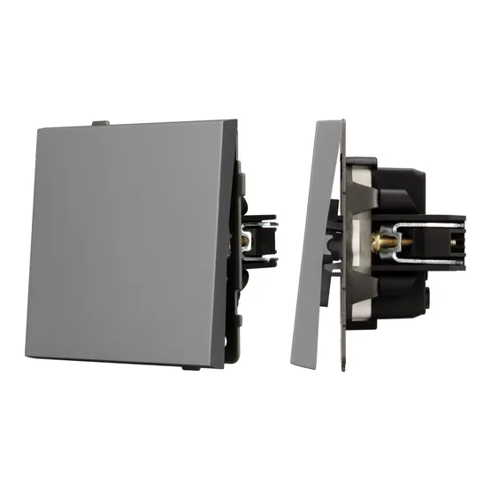 Фото #1 товара Механизм звонкового выключателя SWT-TENDO-MKR1-PL-GR (230V, 10A) (Arlight, -)