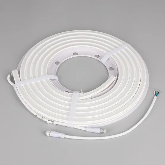 Фото #5 товара Светодиодная лента герметичная WAVE-SIDE-DOUBLE-BA168-16x15mm 24V RGBW-Day (15 W/m, IP67, 5m, wire x1) (Arlight, Вывод боковой, 5 лет)