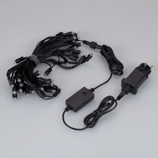 Фото #2 товара Светодиодная гирлянда Нить Смарт ARD-MOOD-CLASSIC-10000-BLACK-48LED RGBY-SPI (230V, 8W, Tuya Wi-Fi) (Ardecoled, IP65)