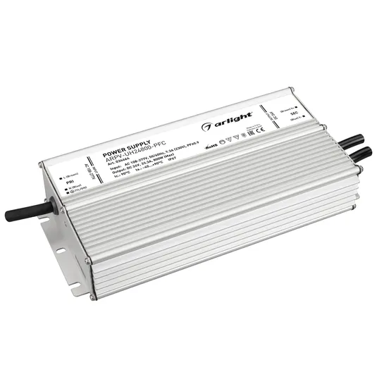 Фото #1 товара Блок питания ARPV-UH24800-PFC (24V, 33.3A, 800W) (Arlight, IP67 Металл, 7 лет)