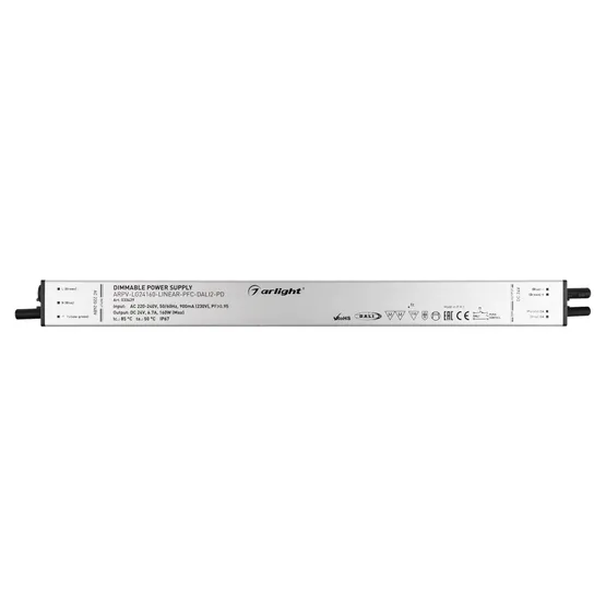 Фото #2 товара Блок питания ARPV-LG24160-LINEAR-PFC-DALI2-PD (24V, 6.7A, 160W) (Arlight, IP67 Металл, 5 лет)