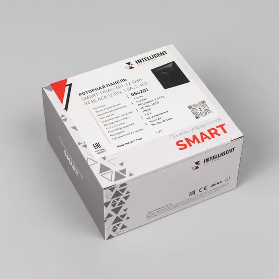 Фото #2 товара INTELLIGENT ARLIGHT Роторная панель SMART-TRIAC-601-32-DIM-IN Black (230V, 1.5A, 2.4G) (IARL, IP20 Пластик, 5 лет)