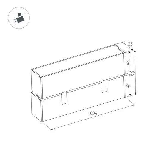 Фото #2 товара Светильник MAG-FLAT-FOLD-45-S1005-30W Warm3000 (WH, 100 deg, 24V) (Arlight, IP20 Металл, 5 лет)