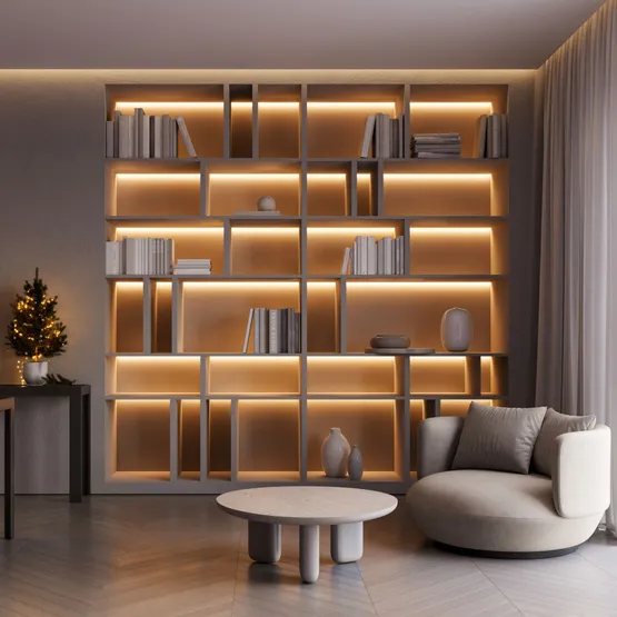 Фото #2 товара Светодиодная лента FC-A240-10mm 24V Warm3000-CX1 (24 W/m, IP20, 5m) (Arlight, резка 1 светодиод)