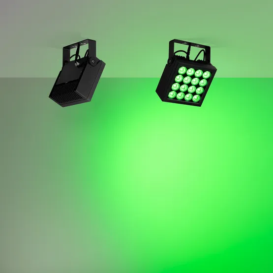 Фото #2 товара Прожектор KT-BLOCK-S220x220-50W RGBW-Day (Графит, 36 deg, 24V, DMX512) (Arlight, IP66 Металл, 3 года)