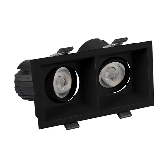 Фото #3 товара Светильник MS-FLOW-BUILT-S157x85-2x12W Warm3000 (BK, 38 deg, 230V) (Arlight, IP20 Металл, 5 лет)
