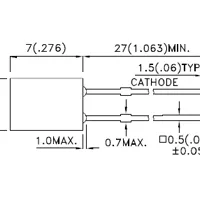 Фото #4 товара Светодиод ARL-2507UWC-1.2cd (Arlight, 2x5мм (прямоугольный))