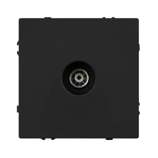 Фото #3 товара Механизм телевизионной розетки SCT-NOBE-MTV1-SFPL-BK (Arlight, Черный оникс)