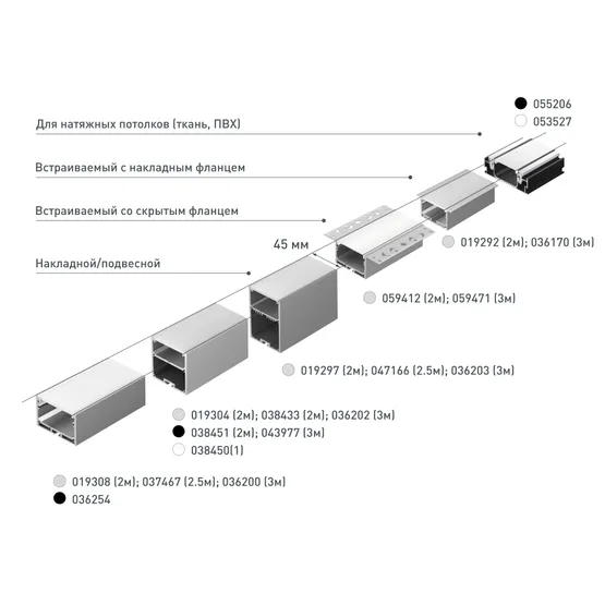 Фото #6 товара Профиль SL-LINE-5050-LW-2000 ANOD (Arlight, Алюминий)