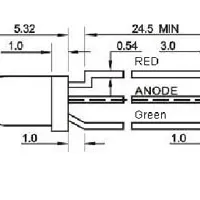 Фото #4 товара Светодиод ARL-3514EGW/3L (anode) (Arlight, 3мм (круглый))