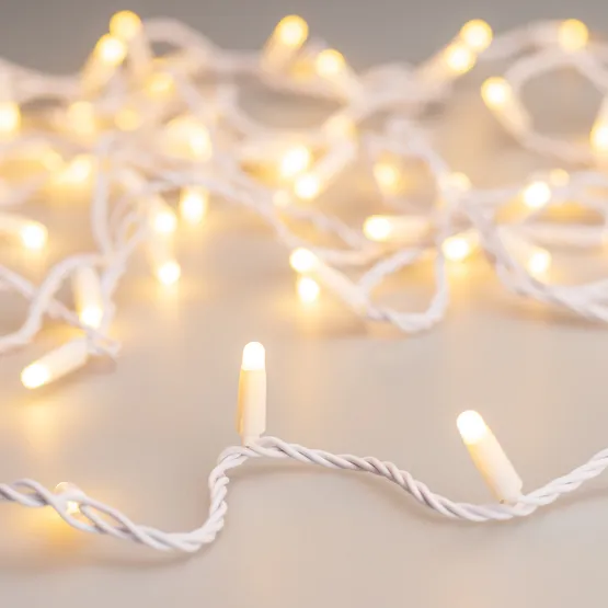 Фото #1 товара Светодиодная гирлянда ARD-STRING-CLASSIC-10000-WHITE-100LED-MILK-PULSE Warm (230V, 7W) (Ardecoled, IP65)