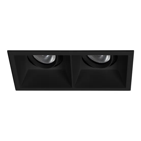 Фото #1 товара Светильник MS-FLOW-BUILT-S157x85-2x6W Warm3000 (BK, 15 deg, 230V) (Arlight, IP20 Металл, 5 лет)