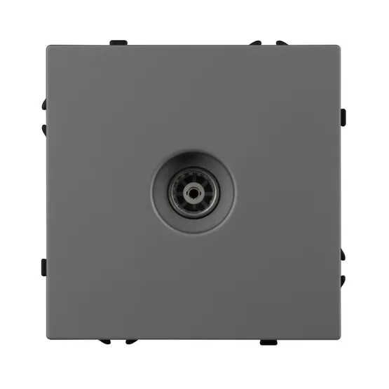 Фото #3 товара Механизм телевизионной розетки SCT-NOBE-MTV1-SFPL-GR (Arlight, Серый базальт)