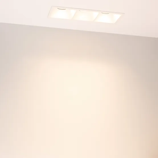 Фото #6 товара Светильник MS-FLOW-BUILT-S230x85-3x6W Warm3000 (WH, 38 deg, 230V) (Arlight, IP20 Металл, 5 лет)