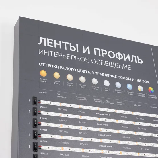 Фото #6 товара Стенд Ленты и Профиль ARL-COMBO-02-830х600mm (230V) (Arlight, -)