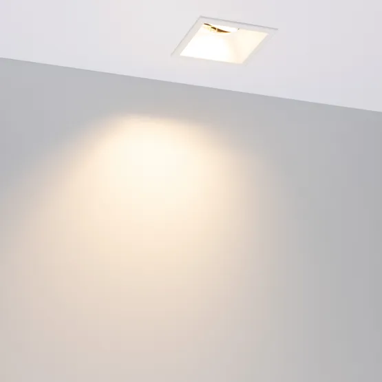Фото #2 товара Светильник MS-FLOW-BUILT-S85x85-12W Warm3000 (WH, 55 deg, 230V) (Arlight, IP20 Металл, 5 лет)