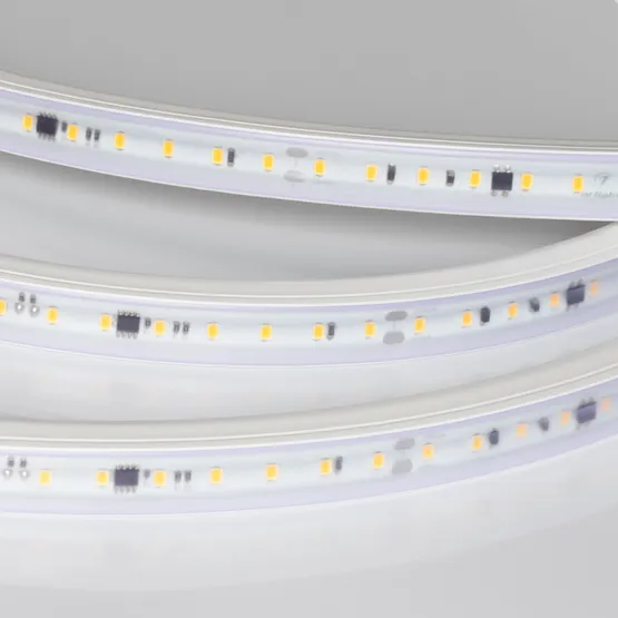 Фото #2 товара Светодиодная лента герметичная ARL-PV-A84-17mm 230V Warm3000 (14 W/m, IP65, FlickerFree, 10m) (Arlight, 5 лет)