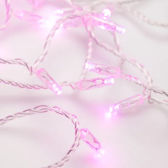 Фото #3 товара Светодиодная гирлянда ARD-STRING-CLASSIC-10000-CLEAR-100LED-STD PINK (230V, 7W) (Ardecoled, IP65)