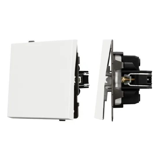 Фото #1 товара Механизм выключателя одноклавишный перекрёстный SWT-TENDO-MKX1-SFPL-WH (230V, 10A) (Arlight, -)