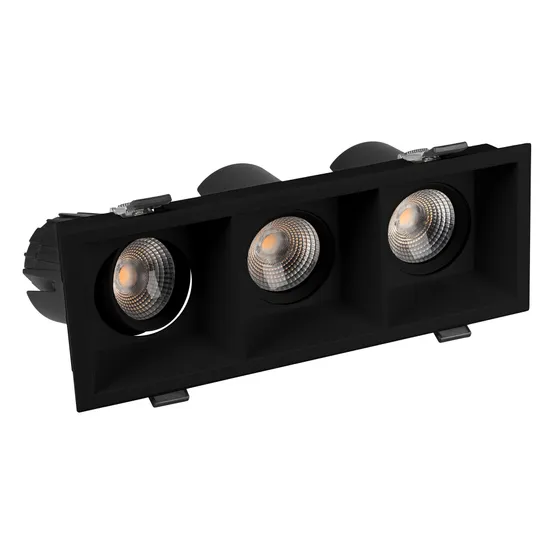 Фото #4 товара Светильник MS-FLOW-BUILT-S230x85-3x12W Warm3000 (BK, 15 deg, 230V) (Arlight, IP20 Металл, 5 лет)