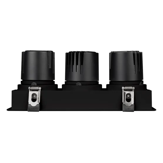 Фото #3 товара Светильник MS-FLOW-BUILT-S230x85-3x12W Warm3000 (BK, 15 deg, 230V) (Arlight, IP20 Металл, 5 лет)