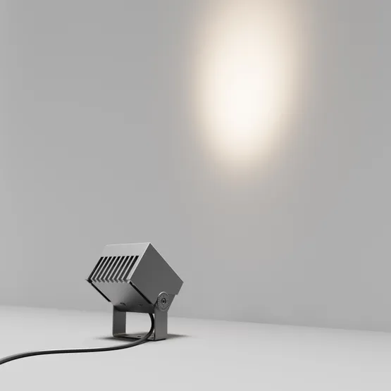 Фото #2 товара Светильник ALT-BLOCK-S130x130-15W Warm3000 (GR, 3 deg, 230V) (Arlight, IP66 Металл, 3 года)