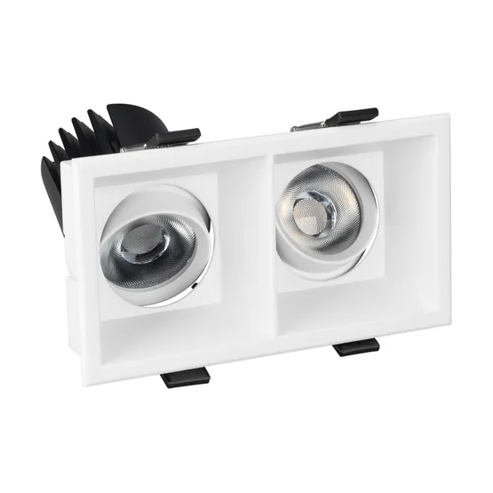 Фото #3 товара Светильник MS-FLOW-BUILT-S157x85-2x6W Warm3000 (WH, 15 deg, 230V) (Arlight, IP20 Металл, 5 лет)